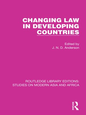 cover image of Changing Law in Developing Countries